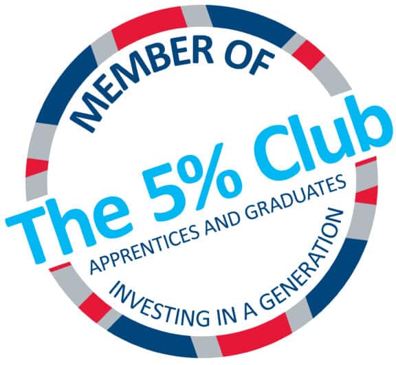 Gold accredited membership as part of The 5% Club